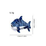 Muweordy Blue Whale Hair Claw Acetate Hair Clips For Women Popular Hair Catches Animal Hair Clip Cute Sea Creature Claw Clips