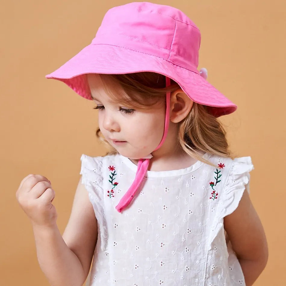 Newborn Baby Hats Boys Girls Panama Summer Kids Sun Hat Infant Beach Fisherman Bucket Hat Children Breathable Outdoor Hats