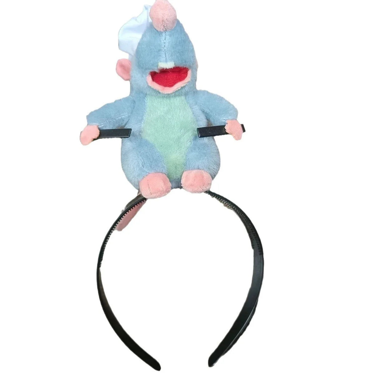 5PCS Headband Cartoon Mouse Hairband New Cartoon Plush Doll Headband French Wide-brim Hairpin Photo Headwear Creative Girl Gift