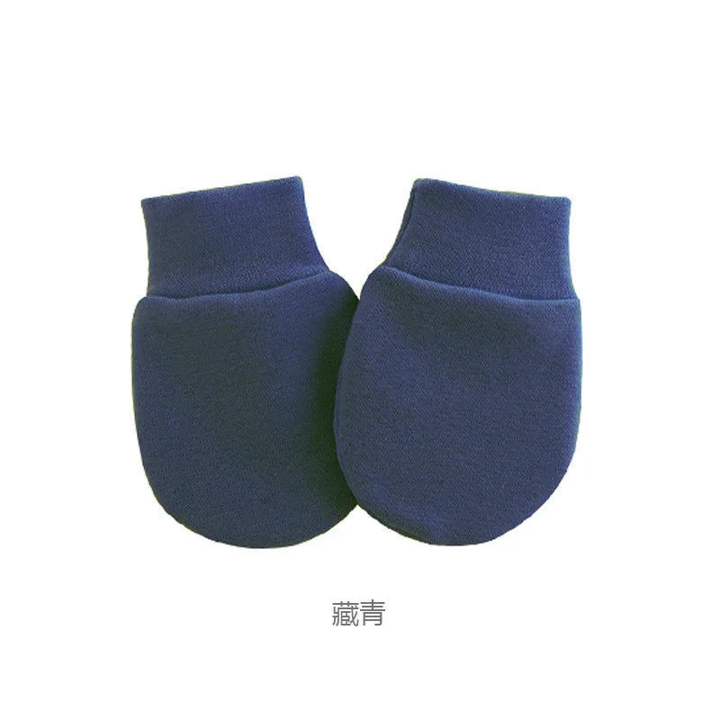 Newborn Baby Hat with Gloves Autumn Winter Warm Cotton Kids Beanies Stuff Children Accessories Infant Nightcap 0-6 Months Babies