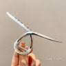 New Punk Geometric Metal Gold Silver Simple Hair Clip Claw for Women Trendy Large Crab Catches Clamp Korea Headwear Accessories