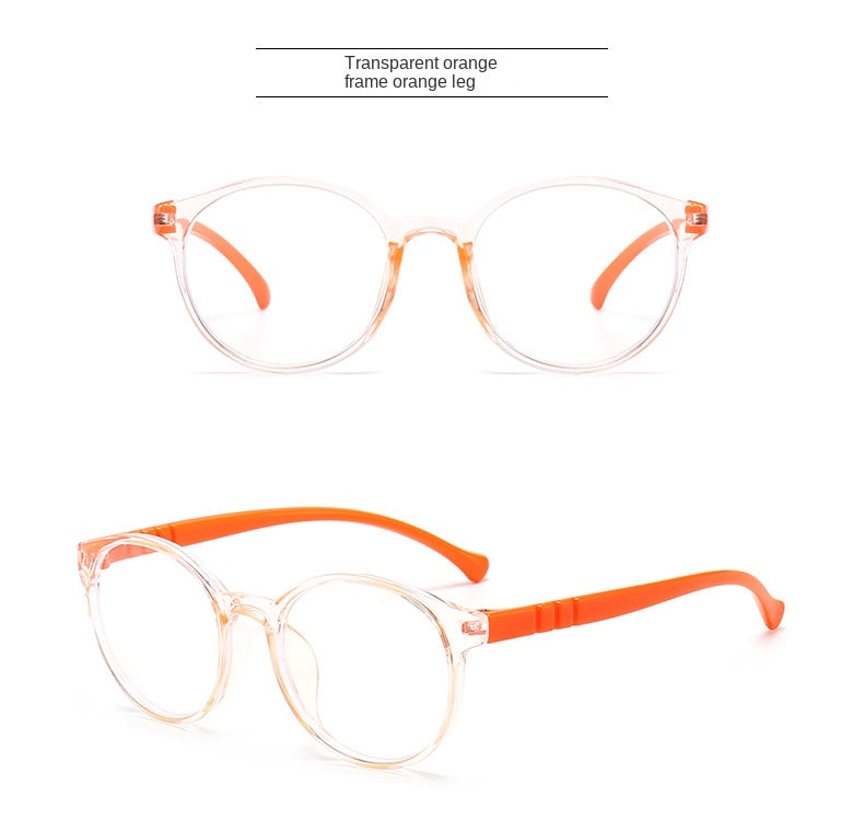 Blue Light Blocking Glasses for Kids Computer Glasses Silicone Frame Clear Lens Girl Boy Video Gaming Children Safety Eyewear