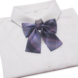 Fashion JK Bowtie Women College Student Collar Tie Cotton Plaid Bowknot Lolita Girls Adjustable Butterfly Anime Cosplay Cravat