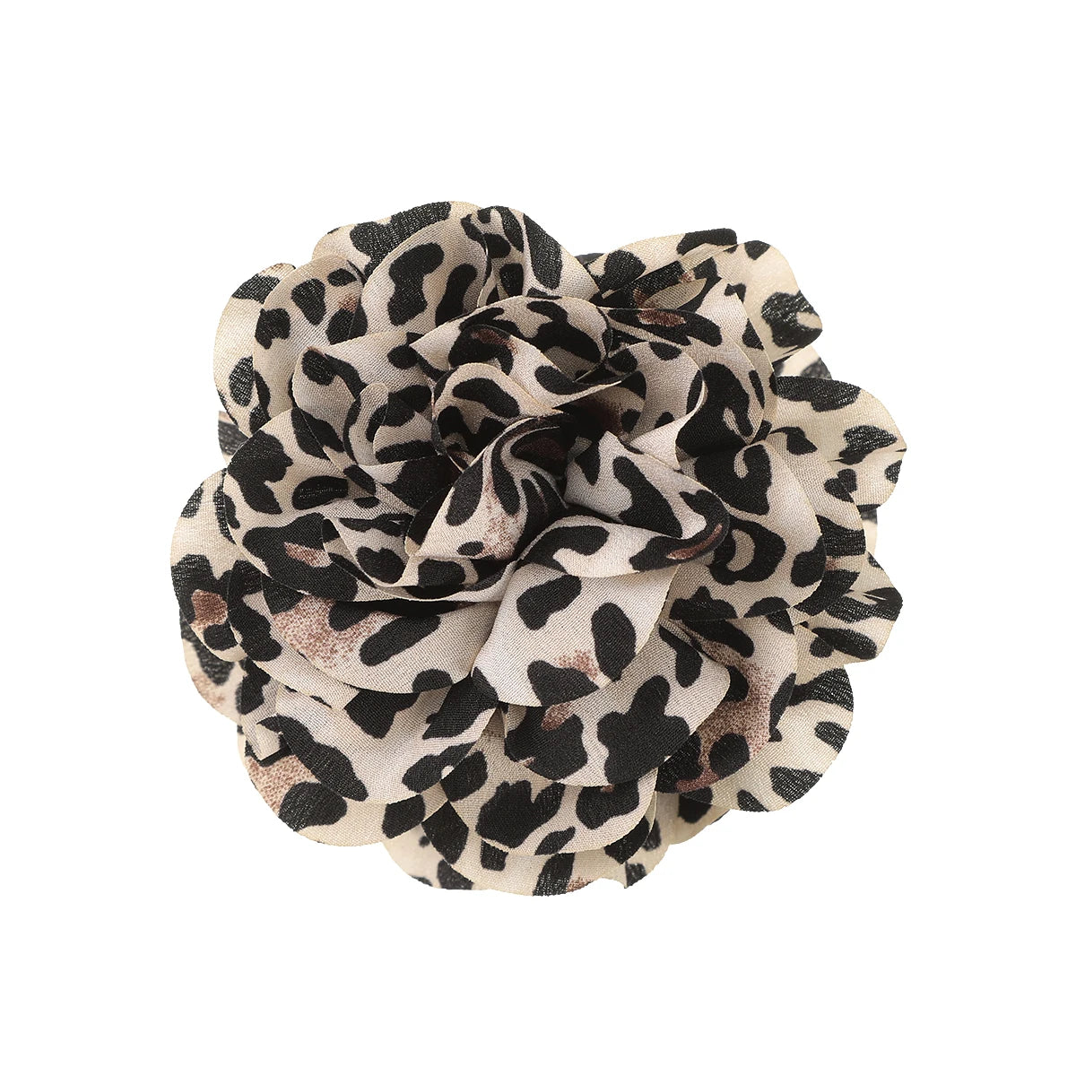 New Leopard Print Big Flower Women's Hair Claws Vintage Hairpin Simple Barrette Ponytail Hair Clamps Hair Accessories for Women