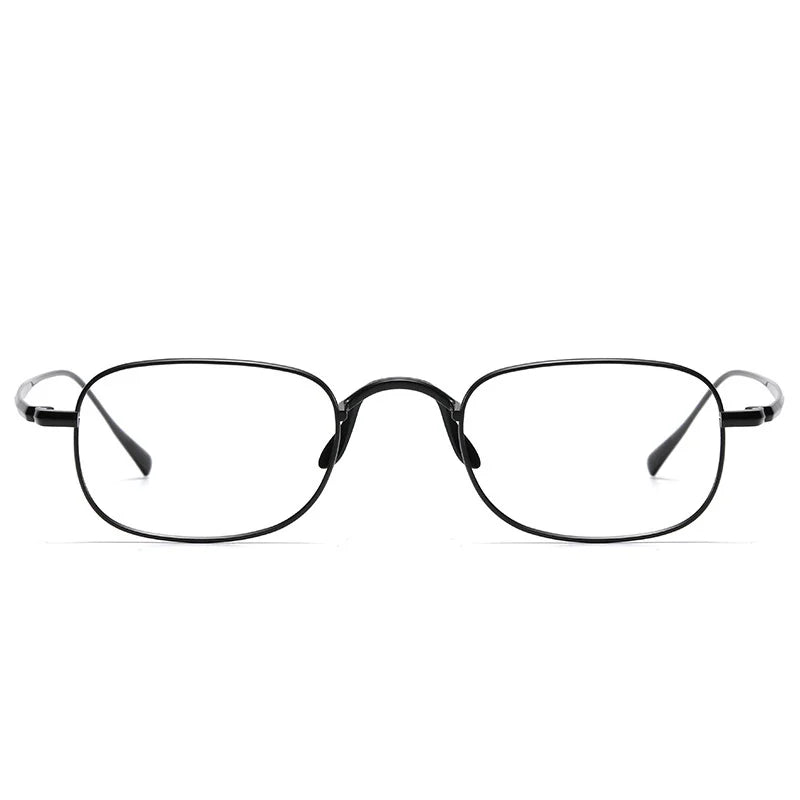 Vintage Small Square Oval 6.5g Ultra-Light Pure Titanium frame ，KJ45|Thin Frame of Golden Wire|For Men and Women