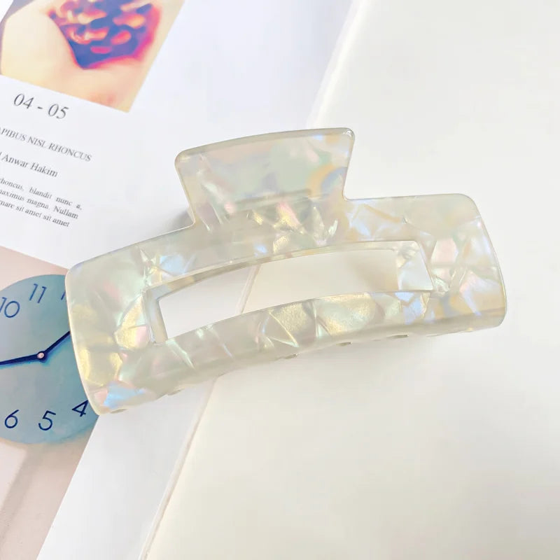 New Phantom Color Mermaid Grasp Clip Large Shark Clip Retro Korean Hair Crab Ponytail Braid Clip Girls Hair Accessories
