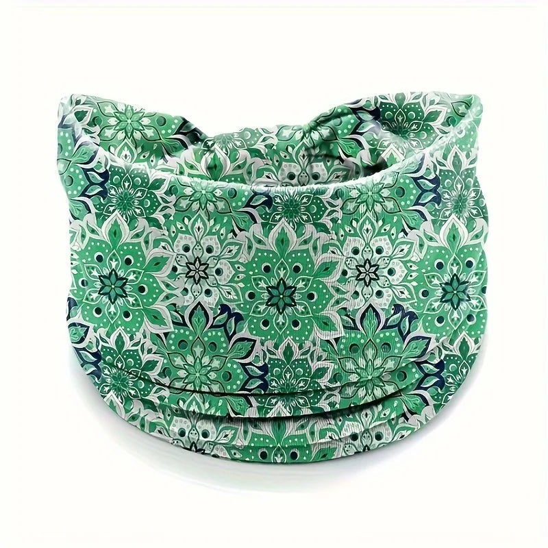 Bohemian Hair Bands in Europe and America, Dotted with Datura Flowers, Elastic and Sweat Absorbent, and Fashionable Headdrdresse