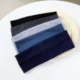 5PCS Solid Color Elastic Hairband Running Fitness Sport Headband Yoga Sweat-absorbing Headband Fashion Headband Hair Accessories