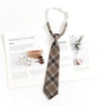 Brown Retro Plaid Striped Lazy-Free Japanese Style Brown Tie Women's Junior Wear Bow Tie College Style Men's Fashionmariage bleu