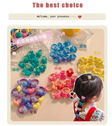 10pc Kids Girls Elastic Hair Bands Baby Hair Tie Rope Strap Rubber Bands Elastics Girls Tie Braids Hair Accessories