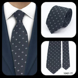 LYL 7CM Luxury Jacquard Red Dots Business Necktie Western Accessories Wedding Guest Gift Bolus Tie Items