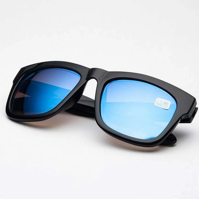 Men Women Students Myopia Sunglasses Metal Half Frame Nearsighted Gray Lens Glasses -0.5 -1 -1.5 -2 -2.5 -3 -3.5 -4 -4.5 -5 -6
