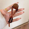 Retro S Shape Ponytail Twist Hair Clips New Fashion Multi-colour Twisted Hollow Out Shark Clips Headdress Hair Accessories Gift