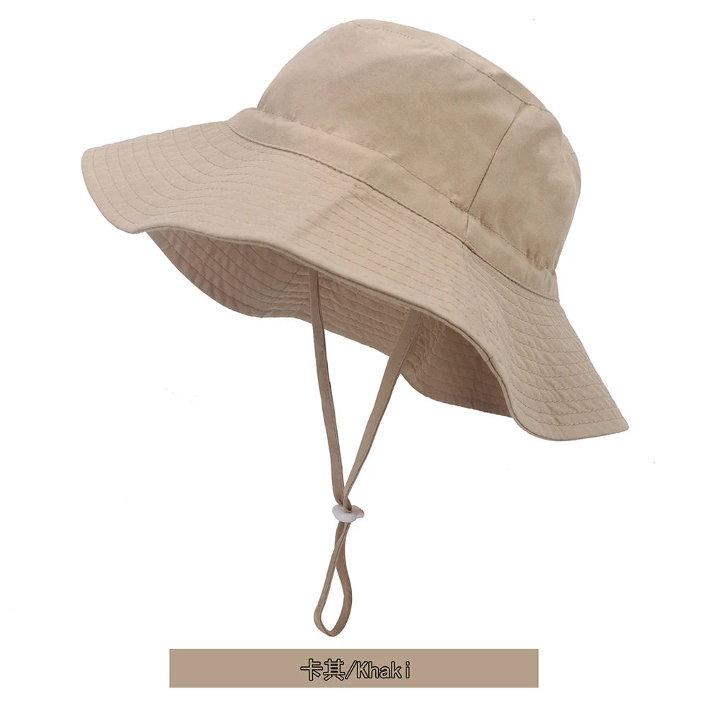 XS,M,L Summer Baby Sun Hat UV Protection Kids Bucket Hat For Girls Boys Outdoor Panama Beach Caps Toddler Infant Bucket Cap