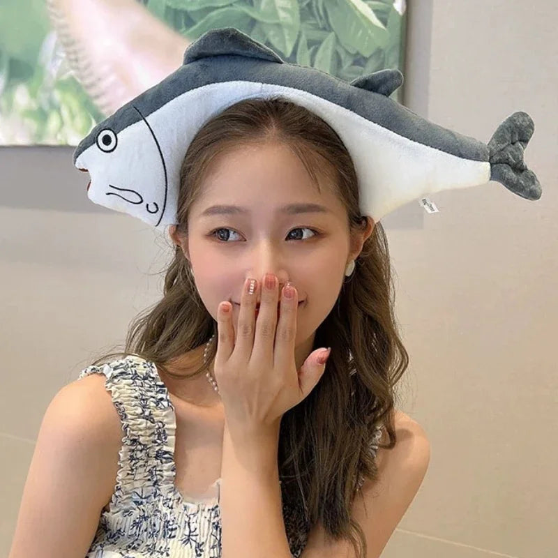 Headband Cartoon Funny Capybara Hair Hoop Summer Women's Cute Face Wash Headband Funny Plush Hair Band Hair Accessories