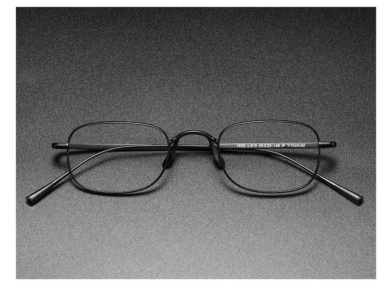 Vintage Small Square Oval 6.5g Ultra-Light Pure Titanium frame ，KJ45|Thin Frame of Golden Wire|For Men and Women