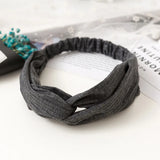 2024 New Design Fashion Women Summer Style Headbands Bohemian Girl Cross Turban Bandage Bandanas Hairbands Hair Accessories