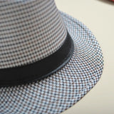 Summer Fedora Hat for Men Fashionable Elegant Vintage Black Women White Red Brim Panama Top Jazz Beach Unisex Classic Cap