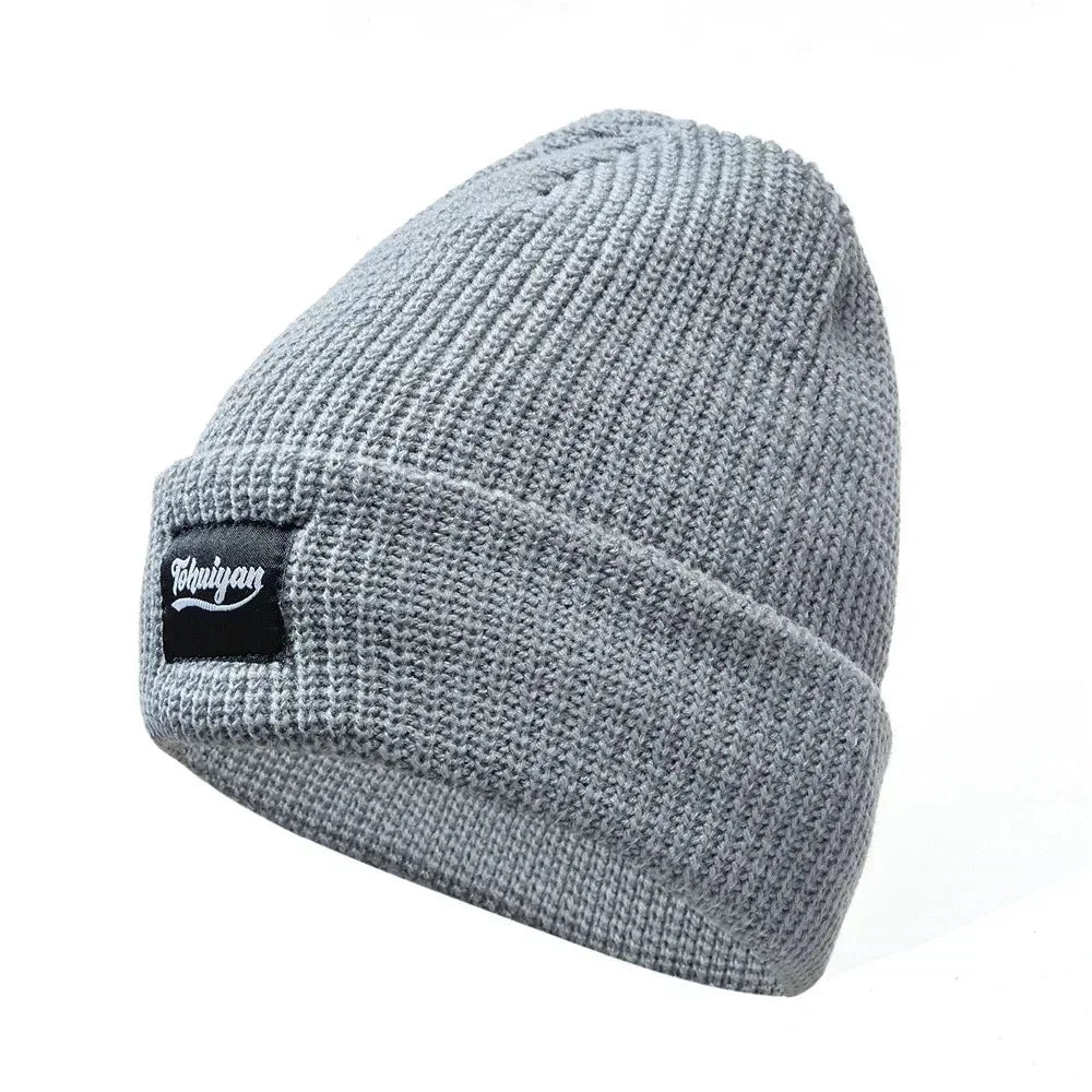 TOHUIYAN Reflective Knitted Hats Magical High Visibility Winter Warm Caps Women Men Bonnet Beanie Hat for Night Running Walking