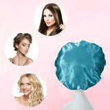 Satin Hat Sleep Silk Round Fabric Protect Hair Comfort Hair Night Anti-frizz Sleeping Hat Four Seasons Breathability Sleep Cap
