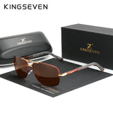 KINGSEVEN Classical Men’s Sunglasses High Quality Aluminum HD Mirror Lens Functional Glasses Women Driving Accessory Eyewear