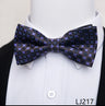 Fashion Brand Brand Silk Bow Tie Dark Blue Man Dot Wedding Accessories lover's day Fit Formal Party