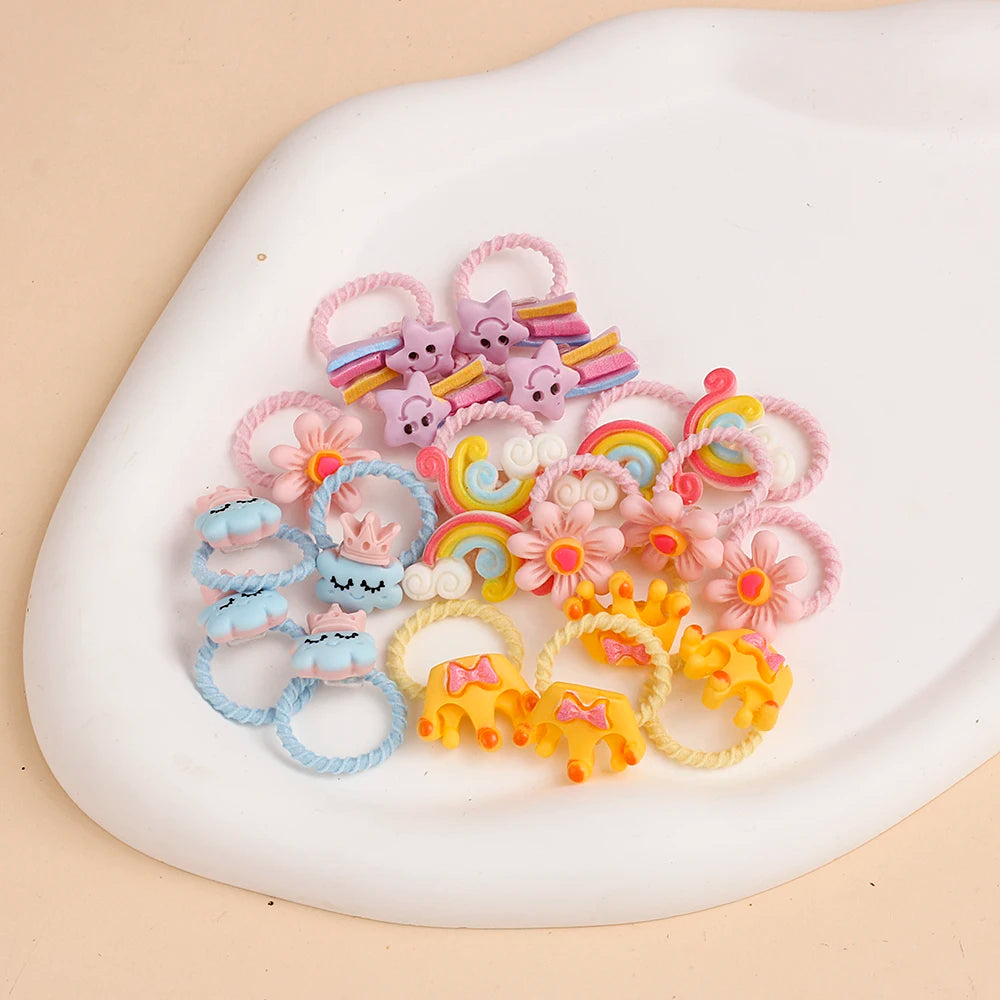 Baby Girls Small Tie Head Rope Children's Rubber Band Does Not Hurt Hair Elastic Hair Bands Kids Hair Chirp Scrunchies Headdress