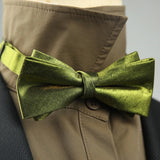 4 Styles Solid Color Black White Wine Bow Ties New Ribbon Gilded Butterfly Double Layered Wedding Party Bowknot Tuxedo Cravat