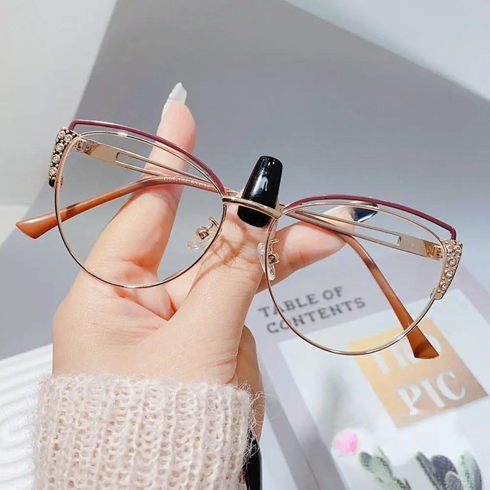 Blue Ray Blocking Anti-Blue Light Glasses Ultralight Metal Computer Goggles Eye Protection Square Eyeglasses Men Women