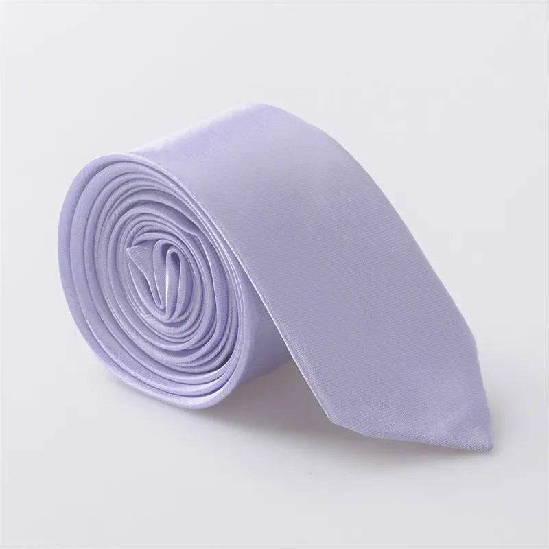 High Quality Solid Color Narrow Neckwear Mens Skinny Silm Neck Tie Wedding Party Ties 5 cm width women Men's neckwear  JC0015