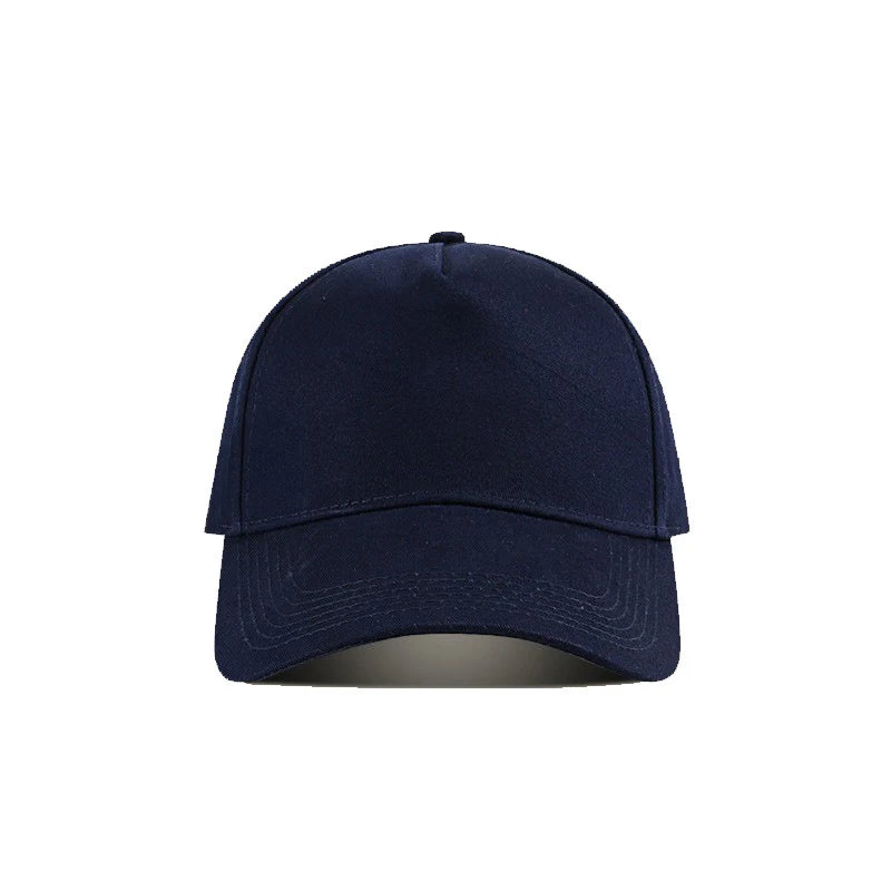 Wholesale 5-Panel Solid Color Embroidery Baseball Cap Custom Logo Snapback Cap Outdoor Curved Roof Dome Sunscreen Sports Cap