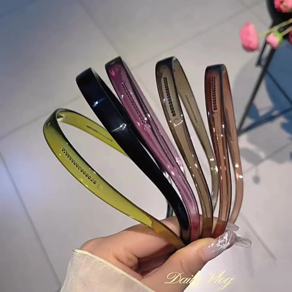 Toothed Headband Sunglasses Shaped Headband Transparent Non-slip Hair Hoop Hairstyle Fixing Tool Hair Accessories Hairband