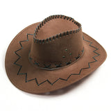 New Kids Western Cowboy Hat Curved Brim Outdoor Toddler Sun Hat Children Birthday Gifts Vacation Cap Party Cosplay Hat