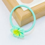 Girls Elastic Hair Ties Flower Hairbands Ponytail Holder Headbands Kids Floral Scrunchies Women Hair Accessories