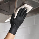 Black Nitrile Disposable Gloves 20/100PCS Latex & Powder Free Non-Sterile Cleaning Gloves for Cooking Household Mechanic Tattoo