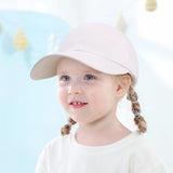 Kids Snap Back Baseball Cap Solid Color Spring Summer Hip Hop Boy Hats Sun Caps Adjustable Breathable Outdoor Travel Kids Hats