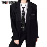 customized Women Men Gothic Punk Pre-Tied Y2K Girl Boys Ties steampunk Rock designer custom-made Necktie Accessories Wholesale