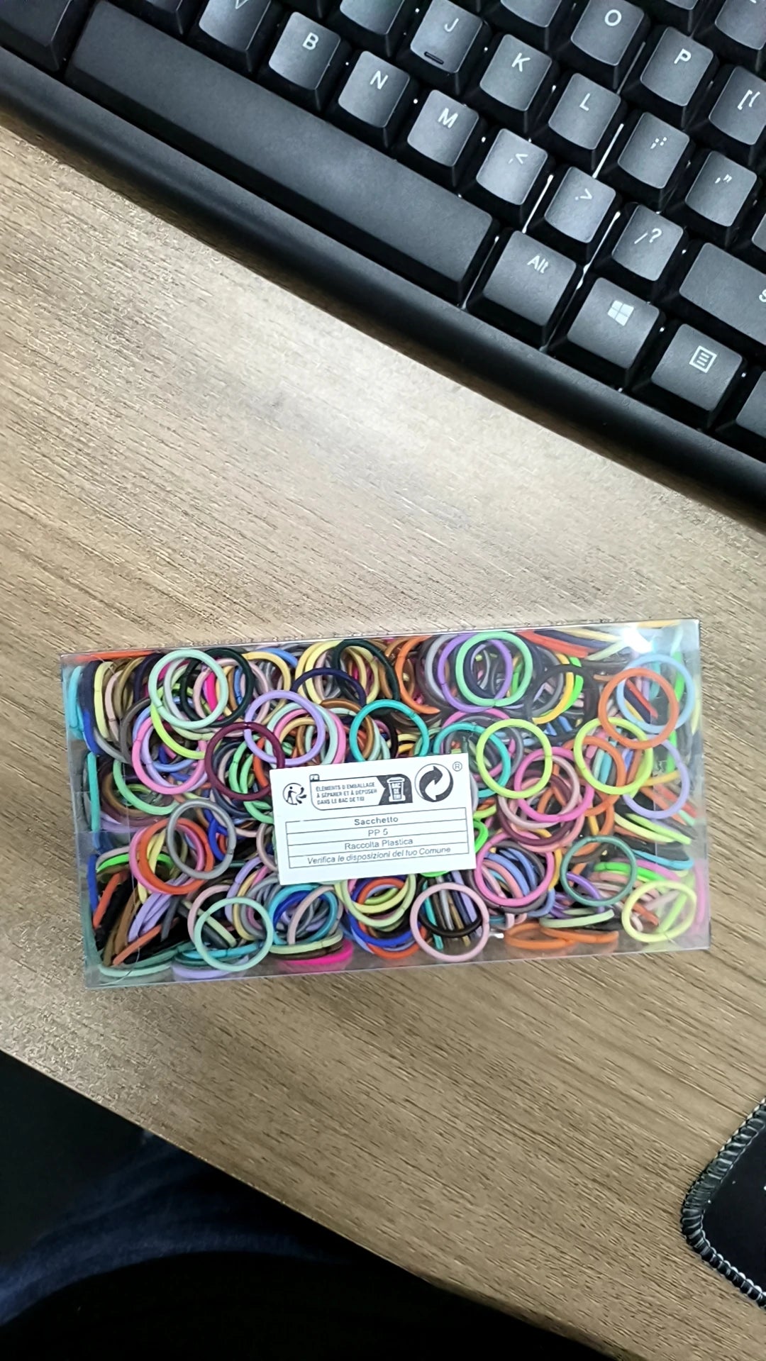 100PCS Baby Hair Ties, 36 Multicolors 2cm in Diameter No Crease Finger Rubber Hair Elastics,Small Thin Hair Ponytail Holders Hai