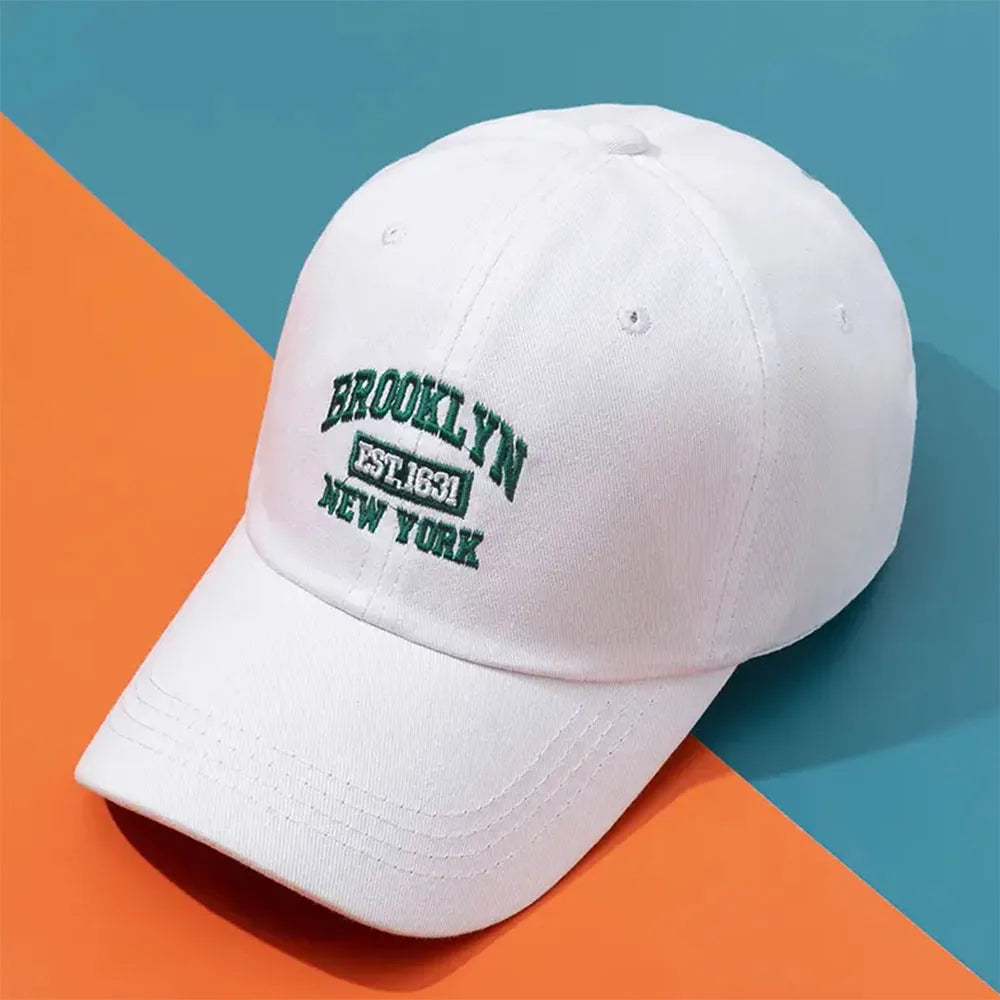 1pc Men and Women's Vintage Embroidered Baseball Cap With 'BROOKLYN NEW YORK' Print Suitable For Daily Wear and Gift Giving