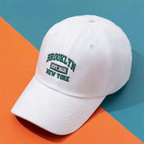 1pc Men and Women's Vintage Embroidered Baseball Cap With 'BROOKLYN NEW YORK' Print Suitable For Daily Wear and Gift Giving