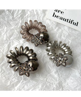 New Telephone Line Elastic Hair Rope Advanced Sense Pearl Hair Rope Hair Loop For Women High Elasticity Head Rope Hair Bands