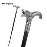 Wolf Head Biting Walking Cane Fashion Decorative Walking Stick Gentleman Elegant Cosplay Cane Knob Crosier 93cm