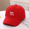 Girls Boy Adjustable Hat Children's Kid Baseball Cap Sunscreen Baby Hat Hip Hop M Letter Embroidered Kids Caps 1-6-8-12-15 Years