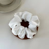 Silk Scrunchie Elastic Hair Bands Solid Color Women Girls  Headwear Fashion Headband Ponytail Holder Hair Accessories