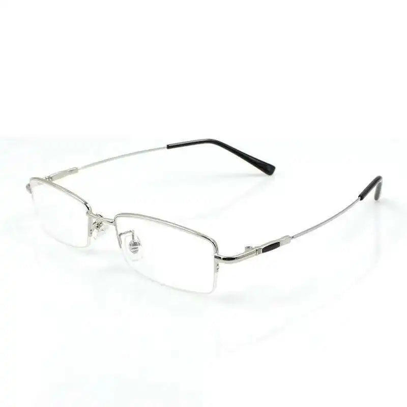 Titanium Metal Alloy flexible Half-rim optical eye glasses frames spectacle frame points prescription eyeglasses oculos de grau