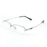 Titanium Metal Alloy flexible Half-rim optical eye glasses frames spectacle frame points prescription eyeglasses oculos de grau