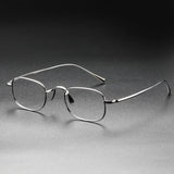 Vintage Small Square Oval 6.5g Ultra-Light Pure Titanium frame ，KJ45|Thin Frame of Golden Wire|For Men and Women