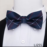 Fashion Brand Brand Silk Bow Tie Dark Blue Man Dot Wedding Accessories lover's day Fit Formal Party