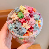 50pcs Minimalist Solid Hair Claw Mini Cute Banana Clip Cartoon Headwear Non Slip Hair Styling Accessories