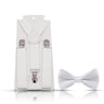 Kids Suspenders For Pants Bowtie Set Matching Tuxedo Suit Boy Girl Childs Adjustable Y-Back Brace Belt Adjustable Bowtie Wedding
